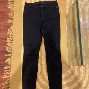 Ripped Paige jeans, slight stretch